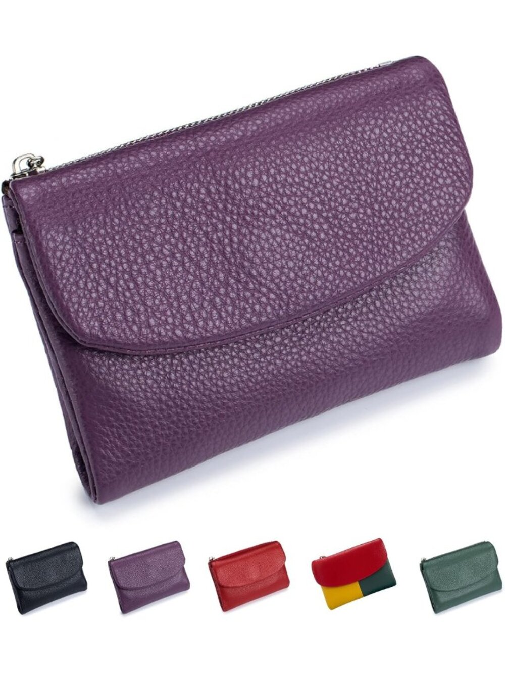 Stylish Purple Premium Leather Wallet for Women | Chic & Functional Design